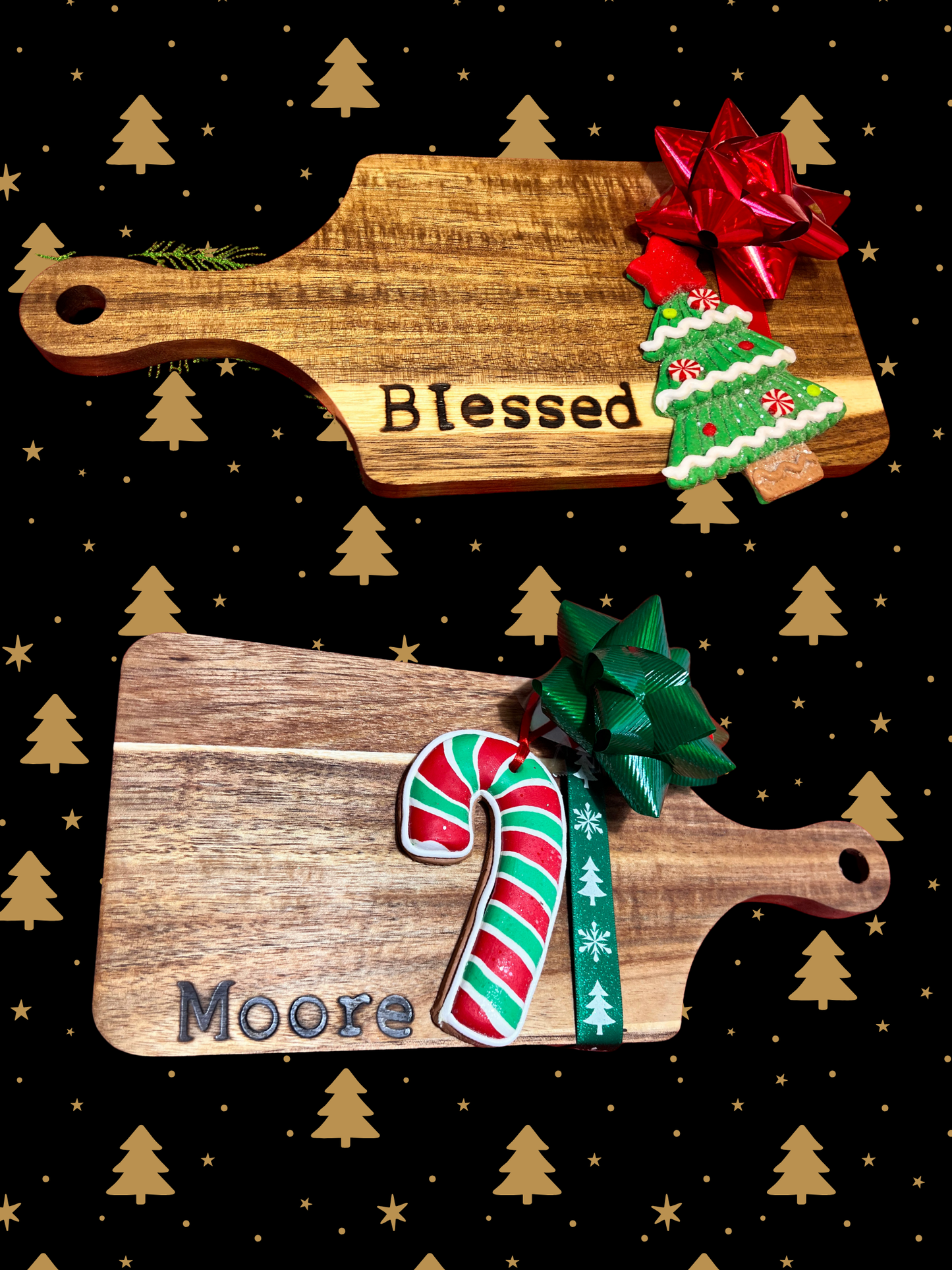 Custom cutting board with woodburning